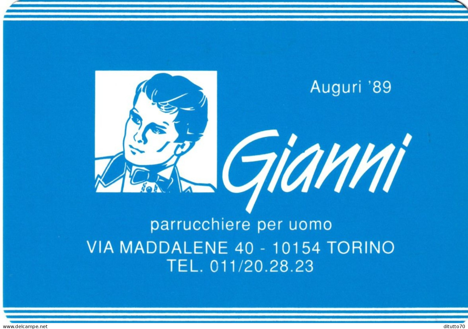 Calendarietto - Italo - Parrucchiere Per Uomo  - Orbassano - Anno 1989 - Small : 1981-90