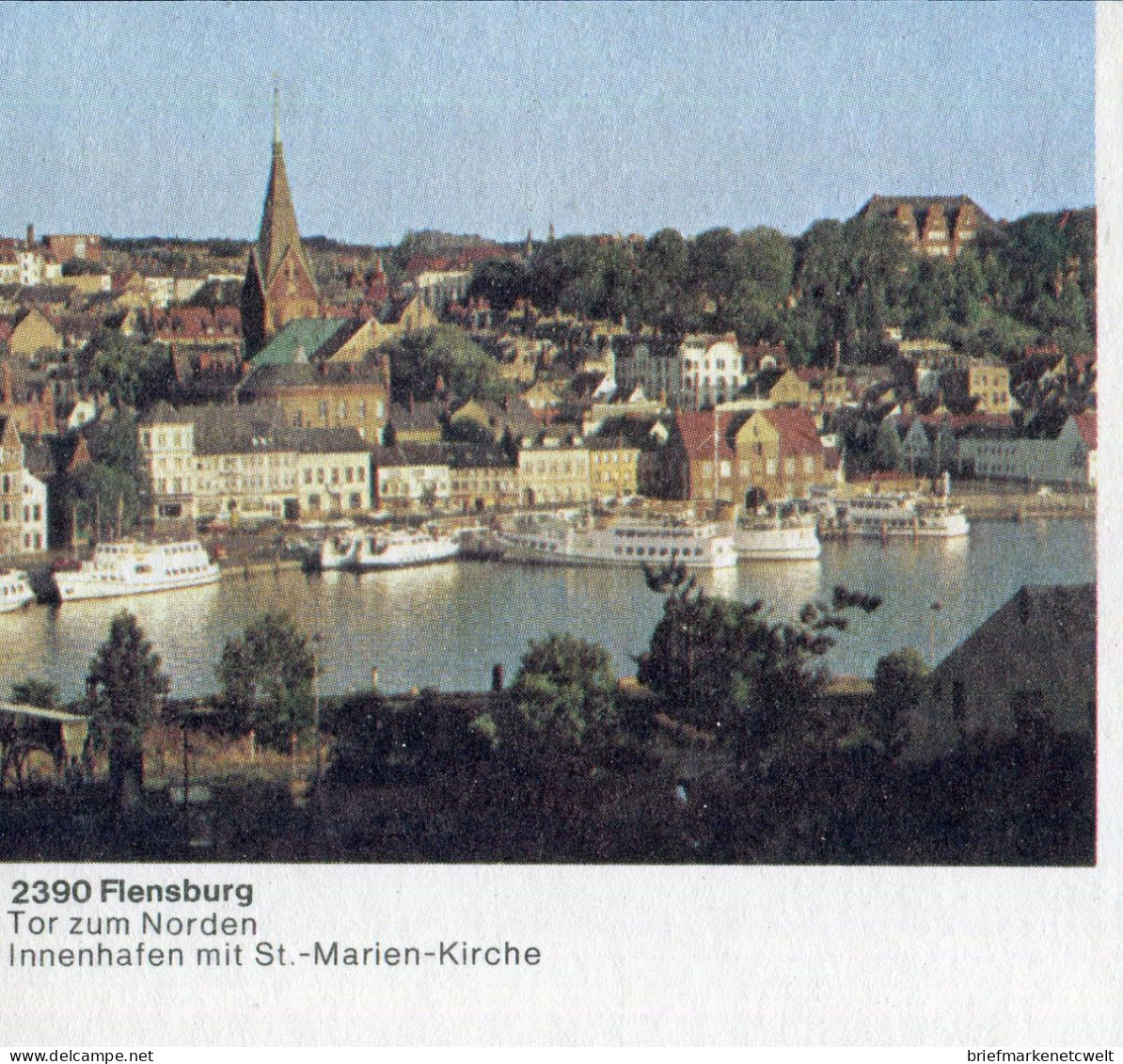 "BUNDESREPUBLIK DEUTSCHLAND" 1987, Bildpostkarte Mit Bildgleichem Stempel Ex "FLENSBURG" (60159) - Illustrated Postcards - Used