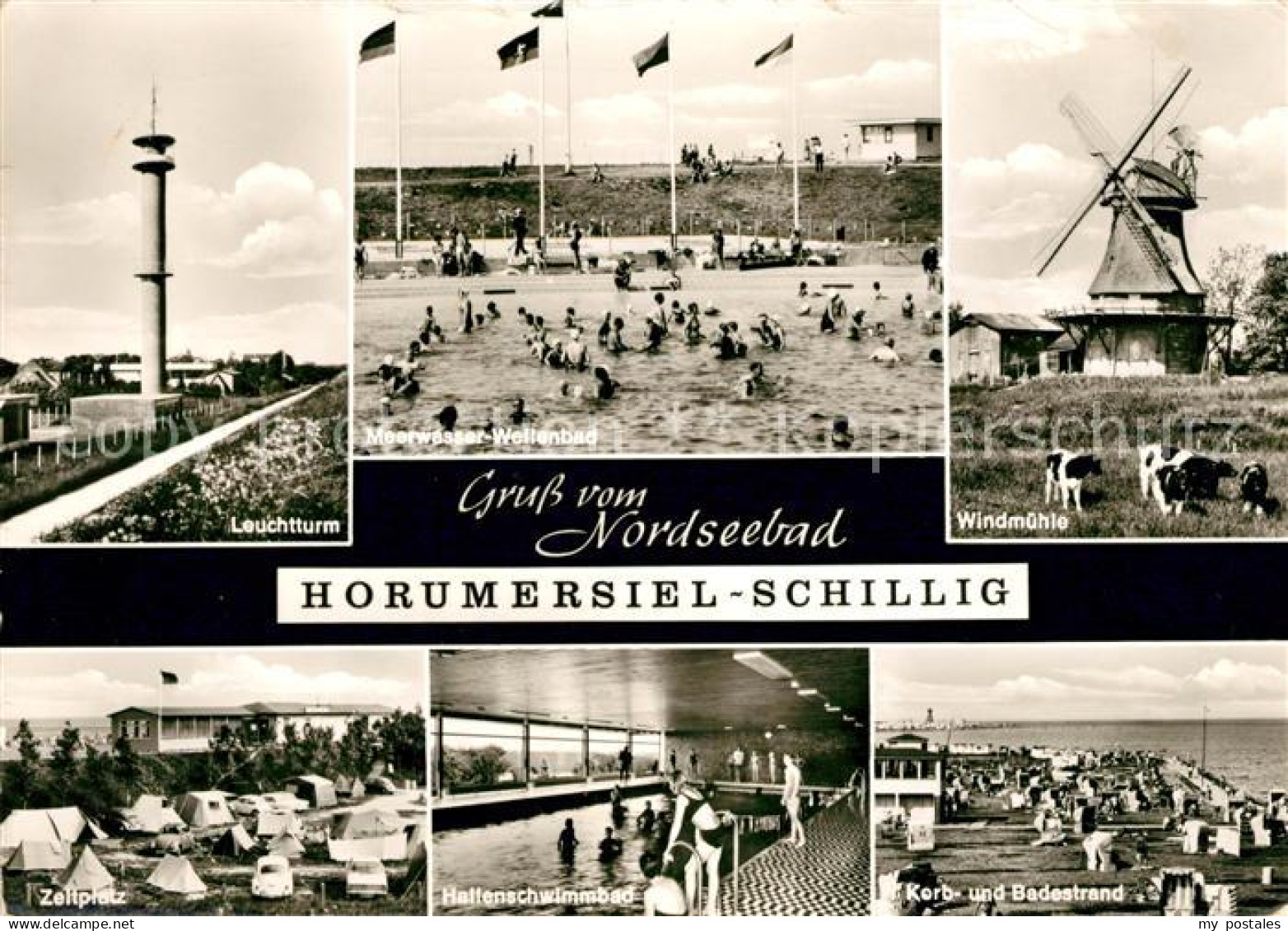 73040168 Horumersiel Windmuehle Schwimmbad Badestrand Schillig Horumersiel - Wangerland