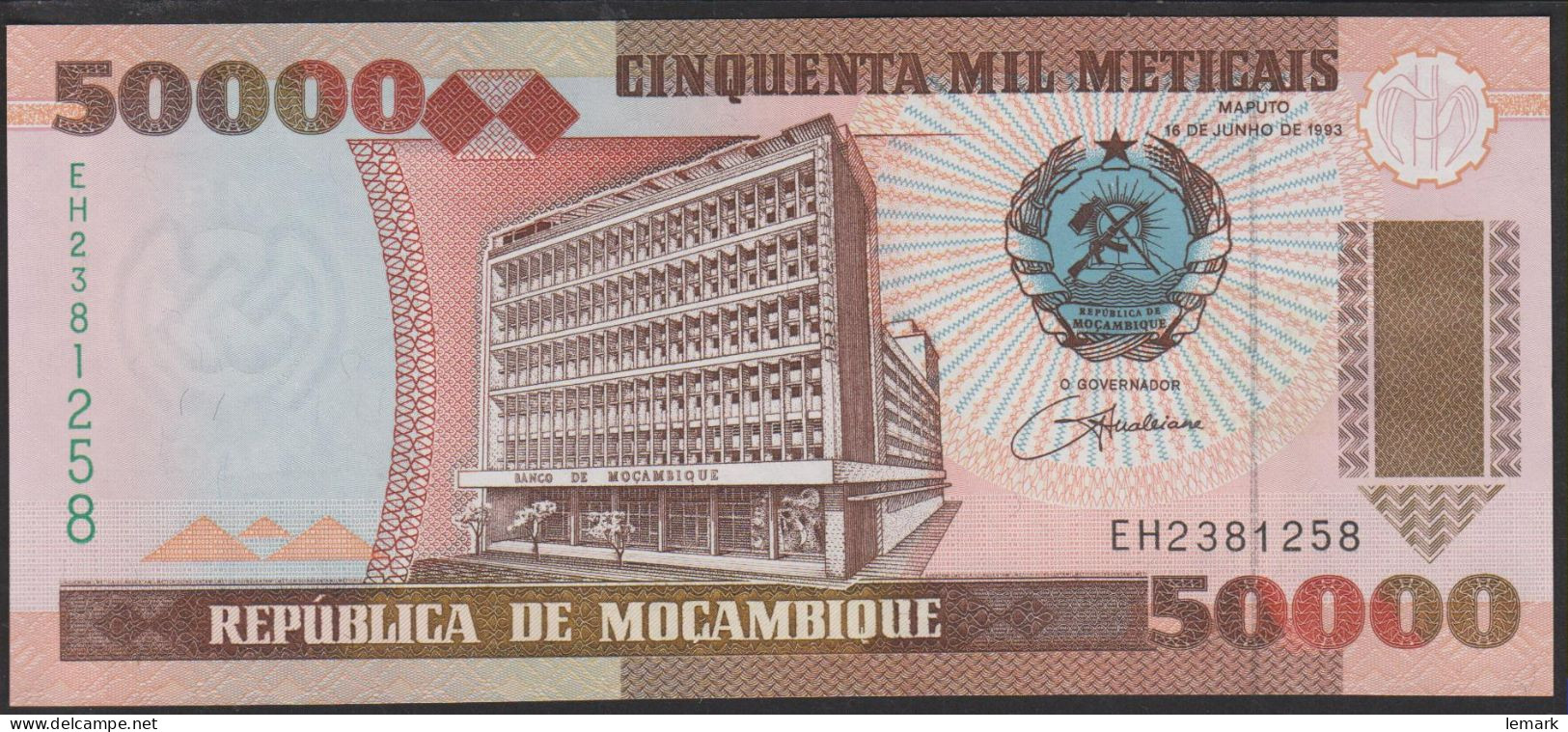 Mozambique 50000 Meticais 1993 P138 UNC - Mozambico