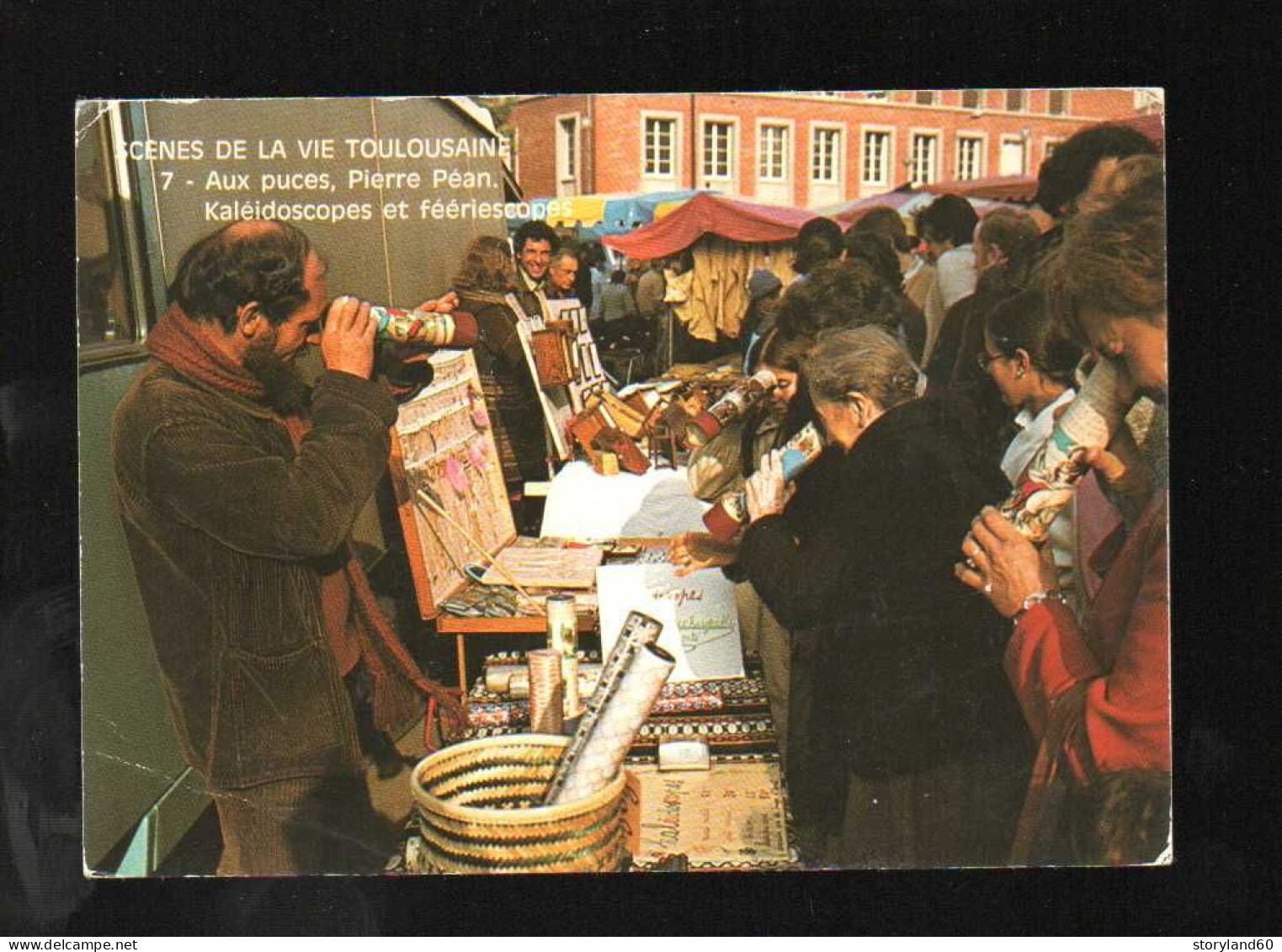 Cpm Scènes De La Vie Toulousaine Aux Puces Pierre Péan Kaléidoscopes - Kirmes