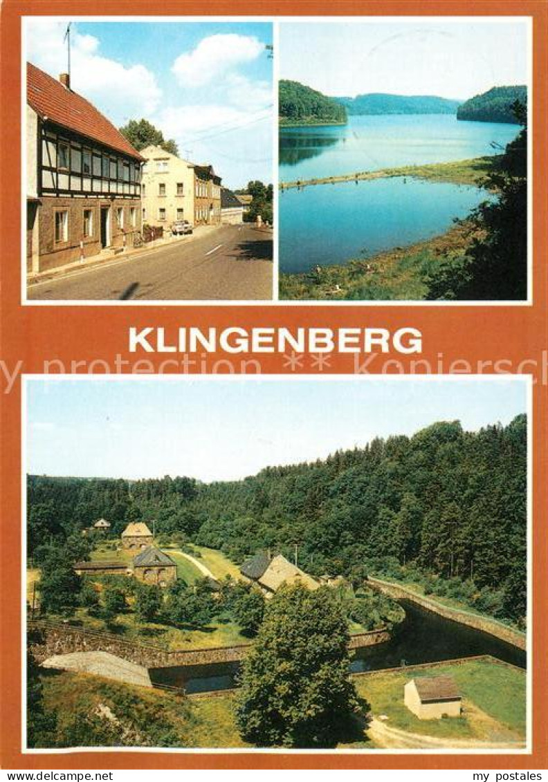 73039962 Klingenberg Sachsen Hauptstrasse Talsperre Blick Von Der Staumauer Klin - Klingenberg (Sachsen)