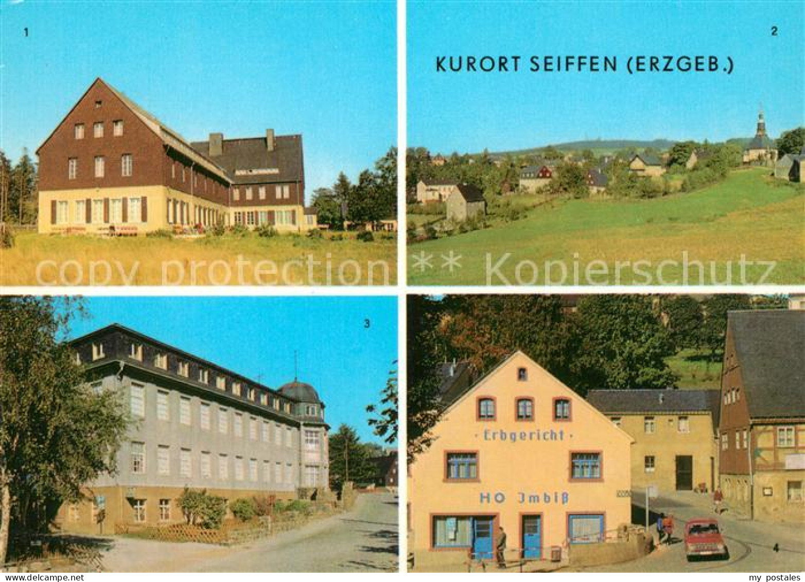 73039909 Seiffen Erzgebirge FDGB Erholungsheim Berghof Panorama Erzgebirg Spielz - Seiffen