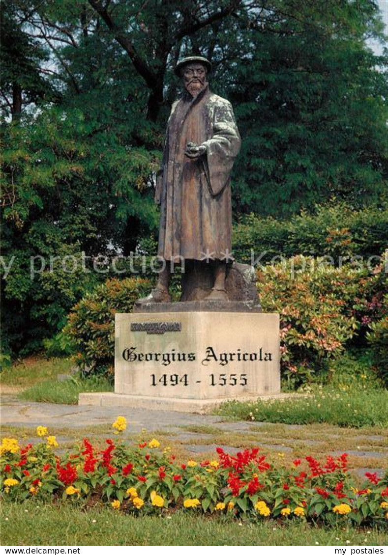 73039905 Glauchau Agricola Denkmal Glauchau - Glauchau
