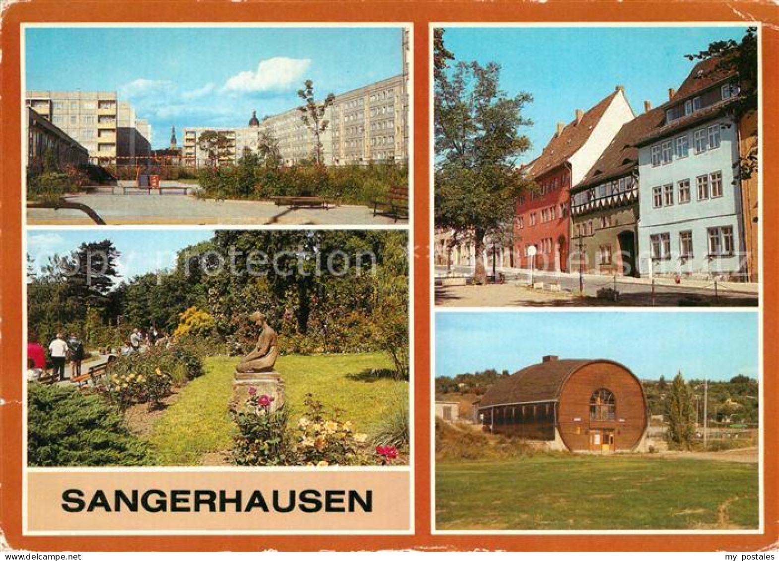 73039882 Sangerhausen Suedharz Feldstrasse Rosarium Markt Fassgaststaette Sanger - Sangerhausen