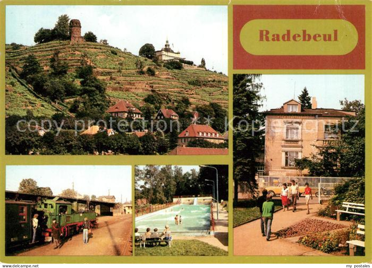 73039870 Radebeul Spitzhaus Turm Der Jugend Tradionsbahn Bilzbad Indianer Museum - Radebeul