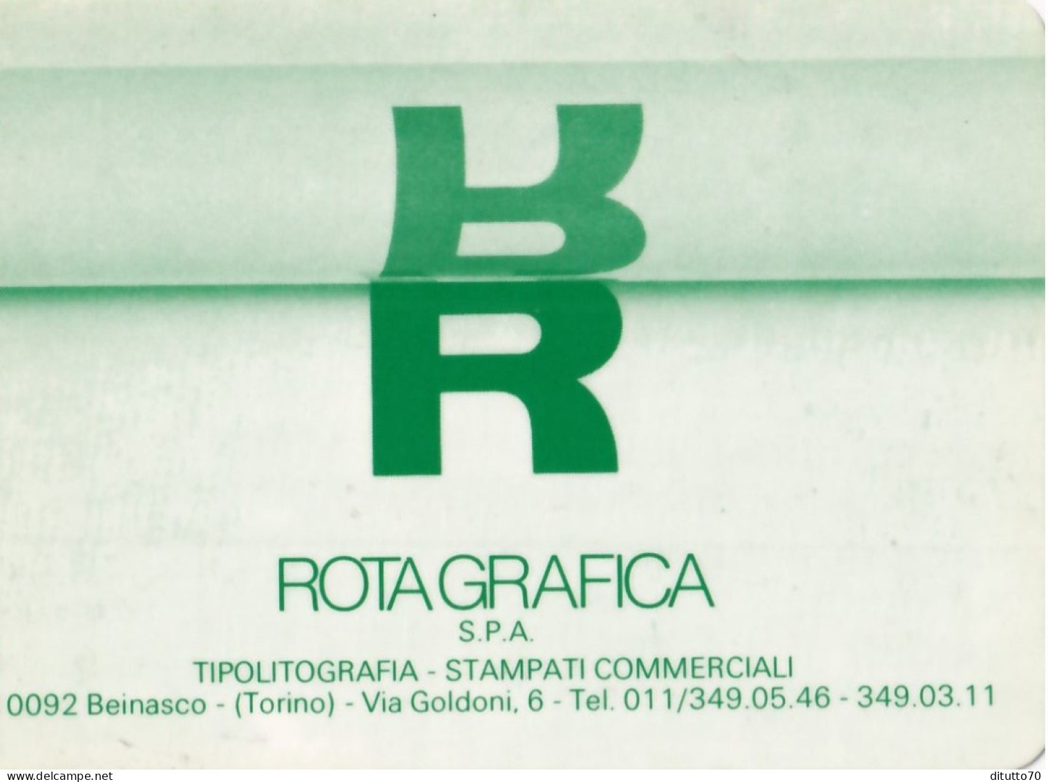 Calendarietto - Rotagrafica - Beinasco - Torino - Anno 1989 - Small : 1981-90