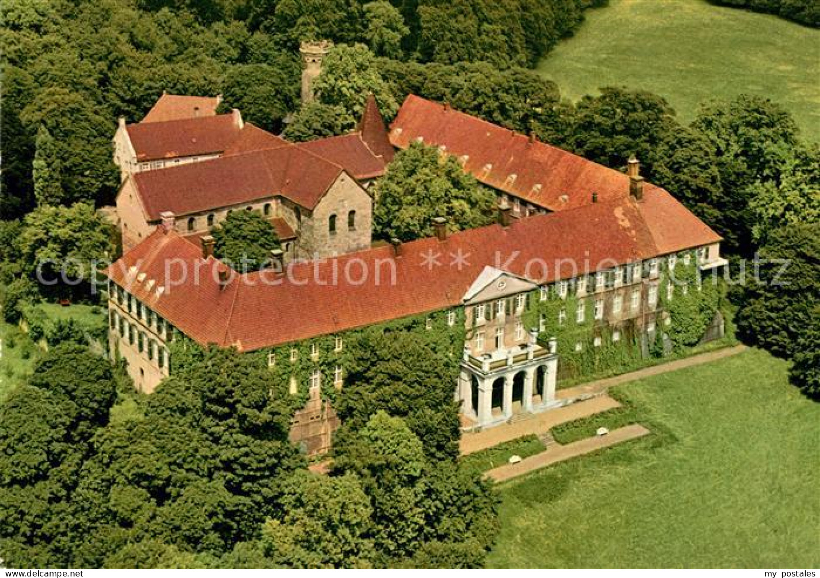 73039849 Luenen Schloss Coppenberg Fliegeraufnahme Luenen - Lünen