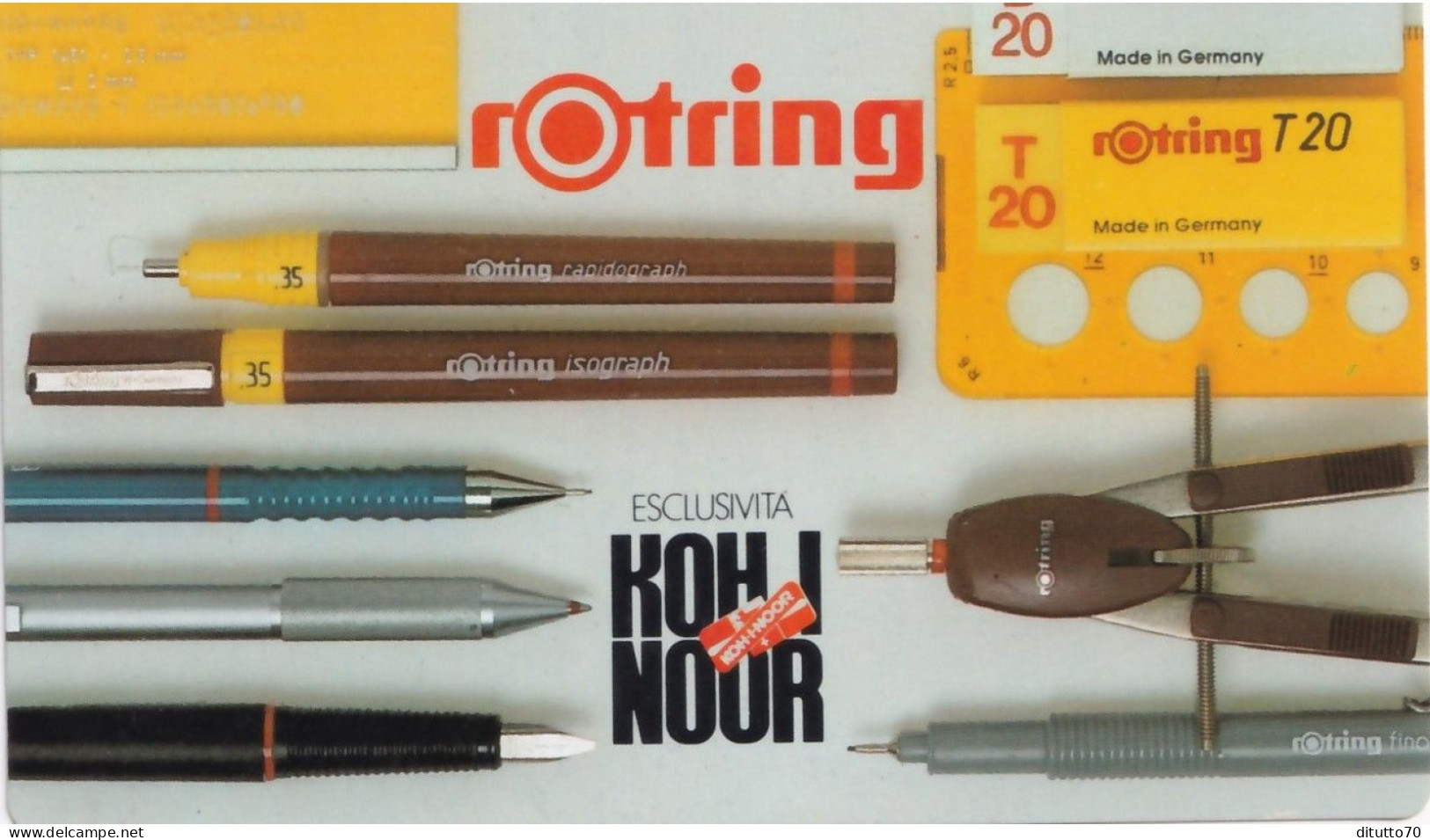 Calendarietto - Rotring - Made In Germany - Anno 1989 - Small : 1981-90