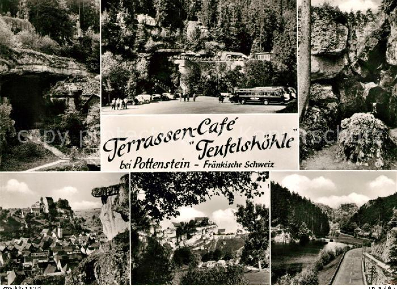 73039388 Pottenstein Oberfranken Terrassencafe Teufelshoehle Pottenstein Oberfra - Pottenstein