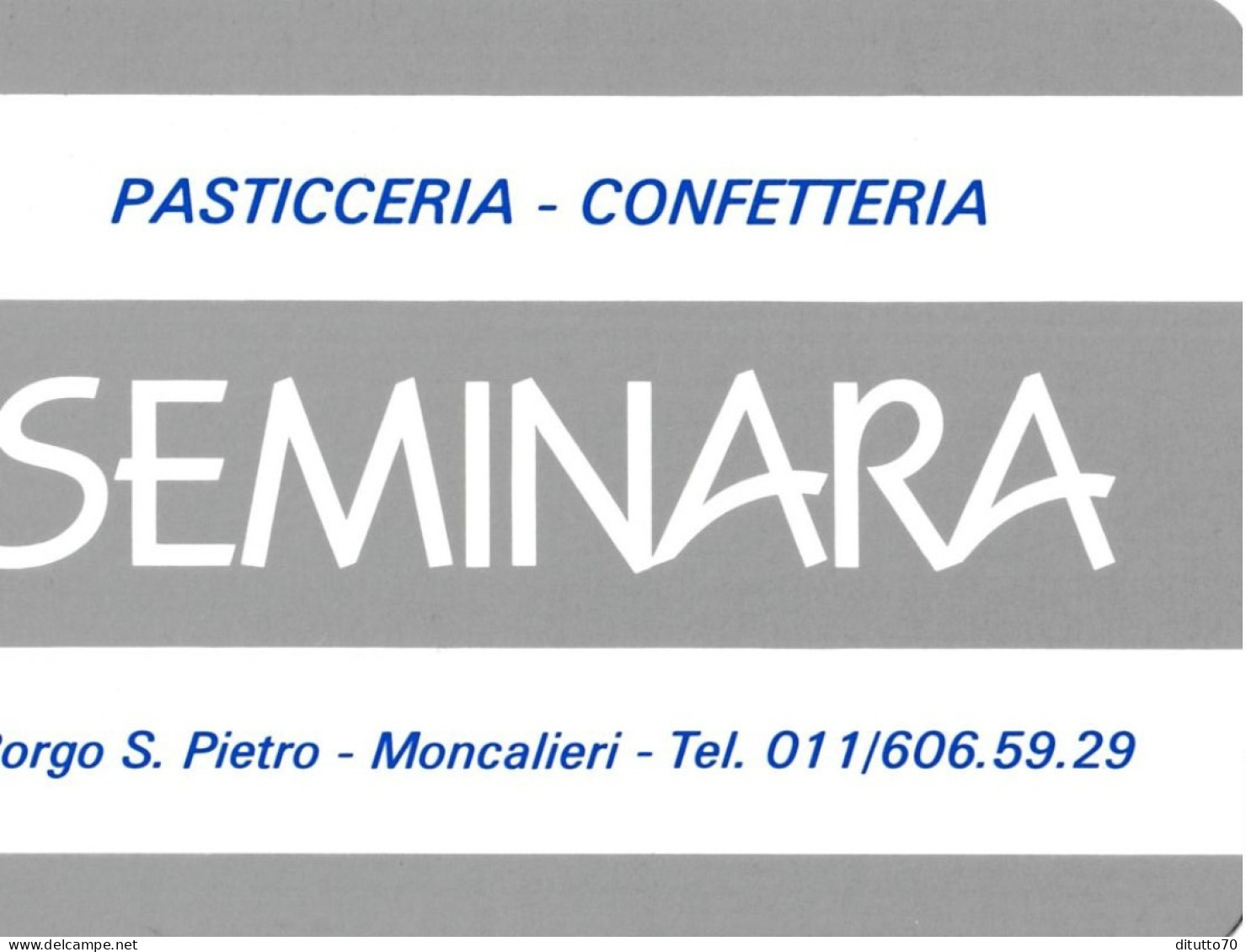 Calendarietto - Seminara - Pasticceria - Confetteria - Moncalieri - Anno 1989 - Small : 1981-90