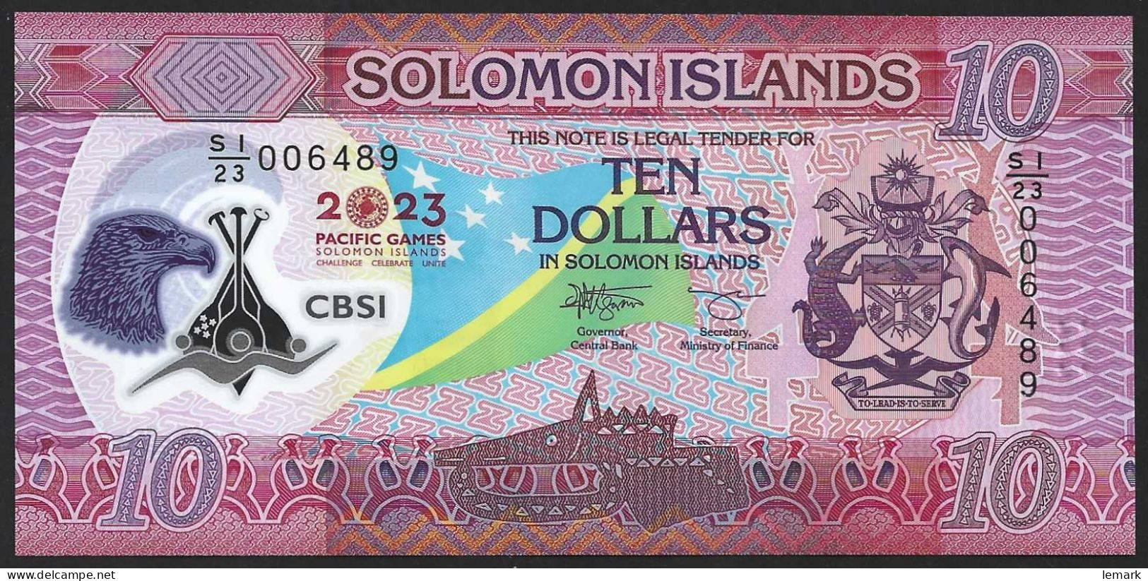 Solomon Islands 10 Dollar 2023 P39 UNC - Salomonseilanden