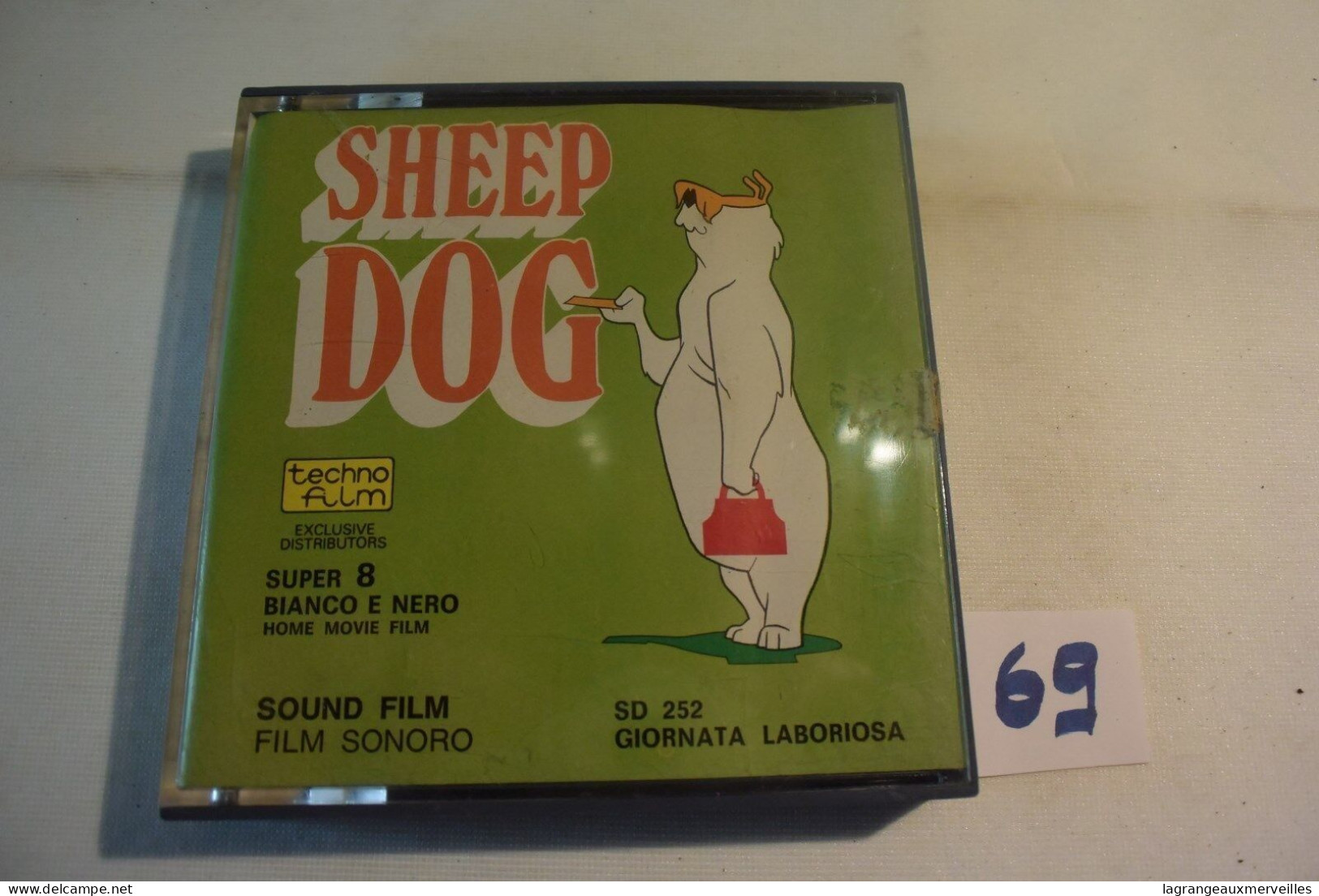 C69 Bande Super 8 - Sheep Dog Giornata - Film - Bobine Warner Bros - 35mm -16mm - 9,5+8+S8mm Film Rolls