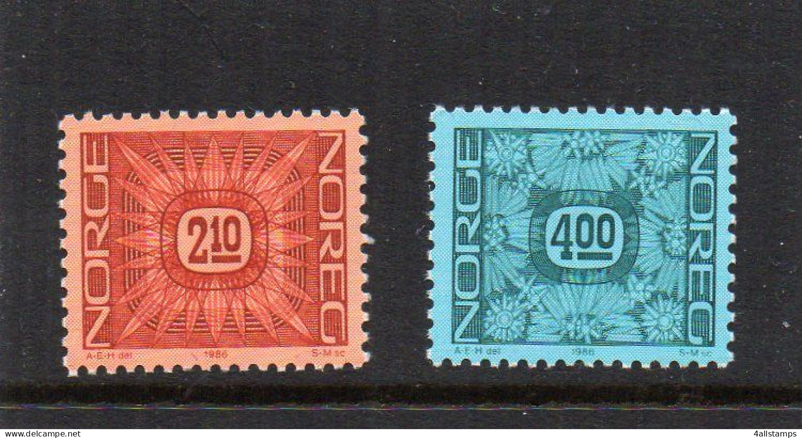 1986 Noorwegen Yv N° 896/897 : ** - MNH - NEUF - POSTFRISCH - POSTFRIS - Unused Stamps