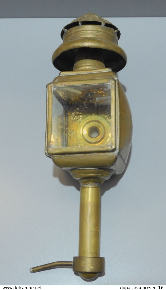 -ANCIENNE LAMPE LANTERNE à BOUGIE  laiton ARTISANALE AFRIQUE du NORD déco XXe    E