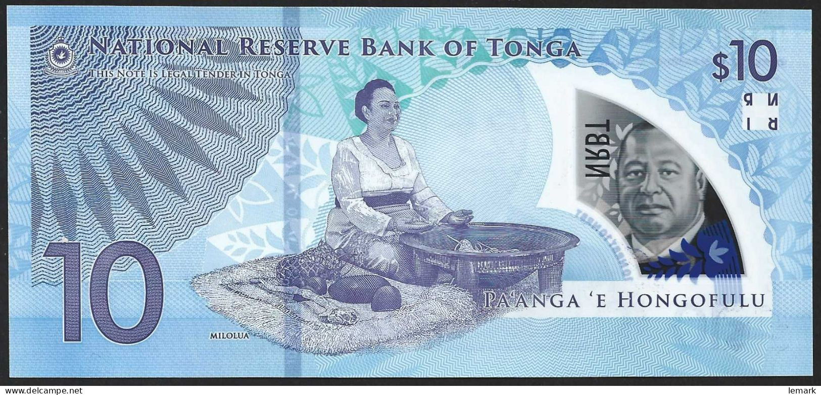 Tonga 10 Paanga 2023 P52 UNC - Tonga