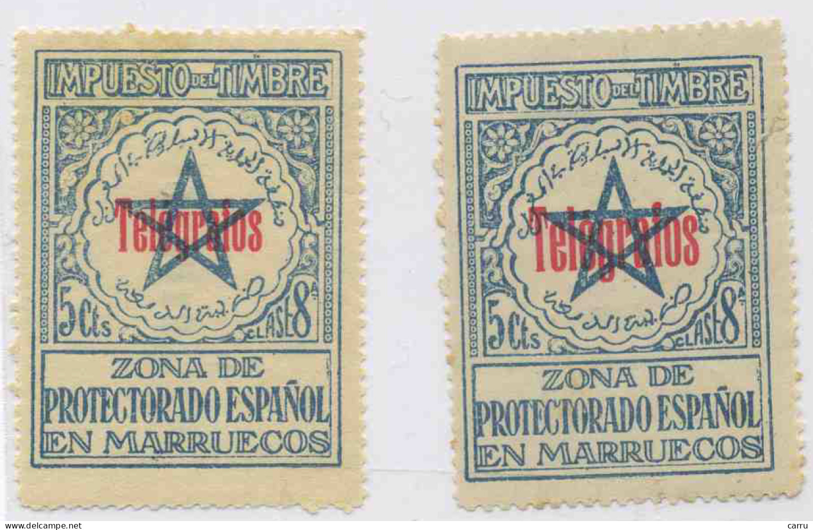 Marruecos 1935-1938 Telégrafos - Spanish Morocco