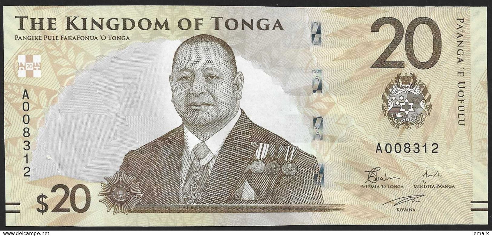 Tonga 20 Paanga 2023 P53 UNC - Tonga