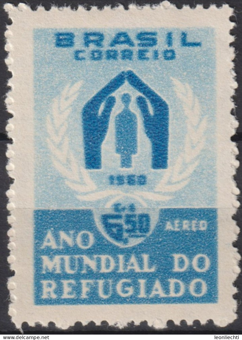 1960 Brasilien AEREO ** Mi:BR 977, Sn:BR C94, Yt:BR PA82, World Refugee Year - Ongebruikt
