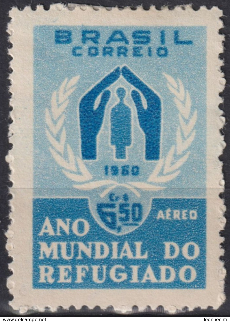 1960 Brasilien AEREO *F Mi:BR 977, Sn:BR C94, Yt:BR PA82, World Refugee Year - Neufs