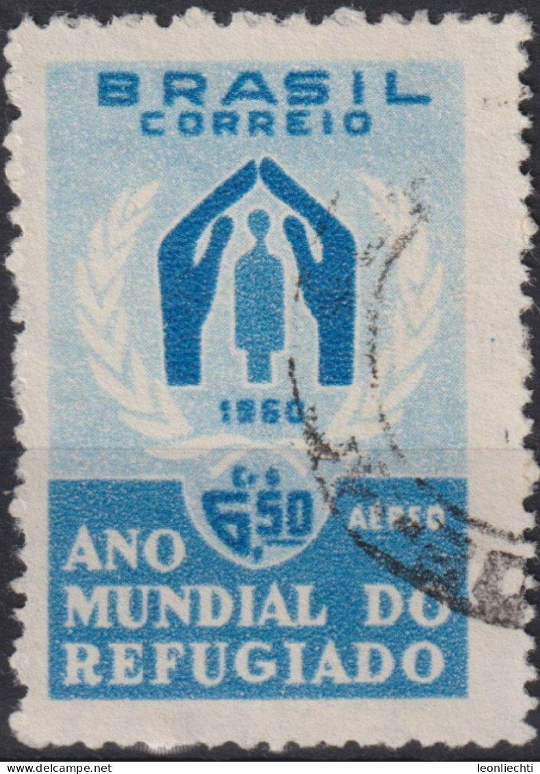 1960 Brasilien AEREO ° Mi:BR 977, Sn:BR C94, Yt:BR PA82, World Refugee Year - Gebruikt