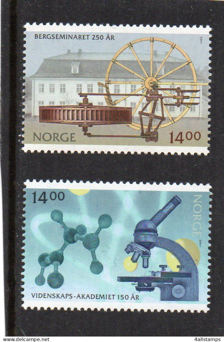 2007 Noorwegen Yv N° 1573/1574 ** : MNH, Postfris, Postfrisch , Neuf Sans Charniere - Neufs