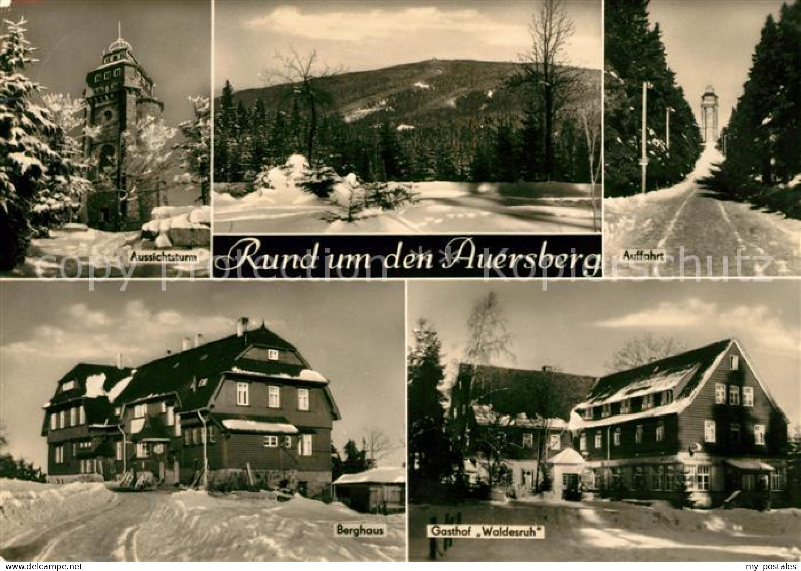 73036726 Auersberg Wildenthal Aussichtsturm Berghaus Gasthof Waldesruh Winter Au - Eibenstock