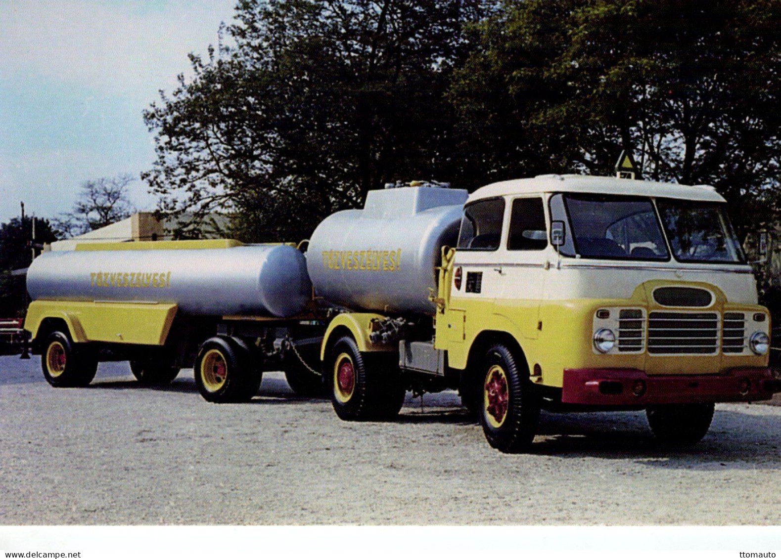 Csepel D705 Citerne Tanker Camion + Remorque   - CPM - Transporter & LKW