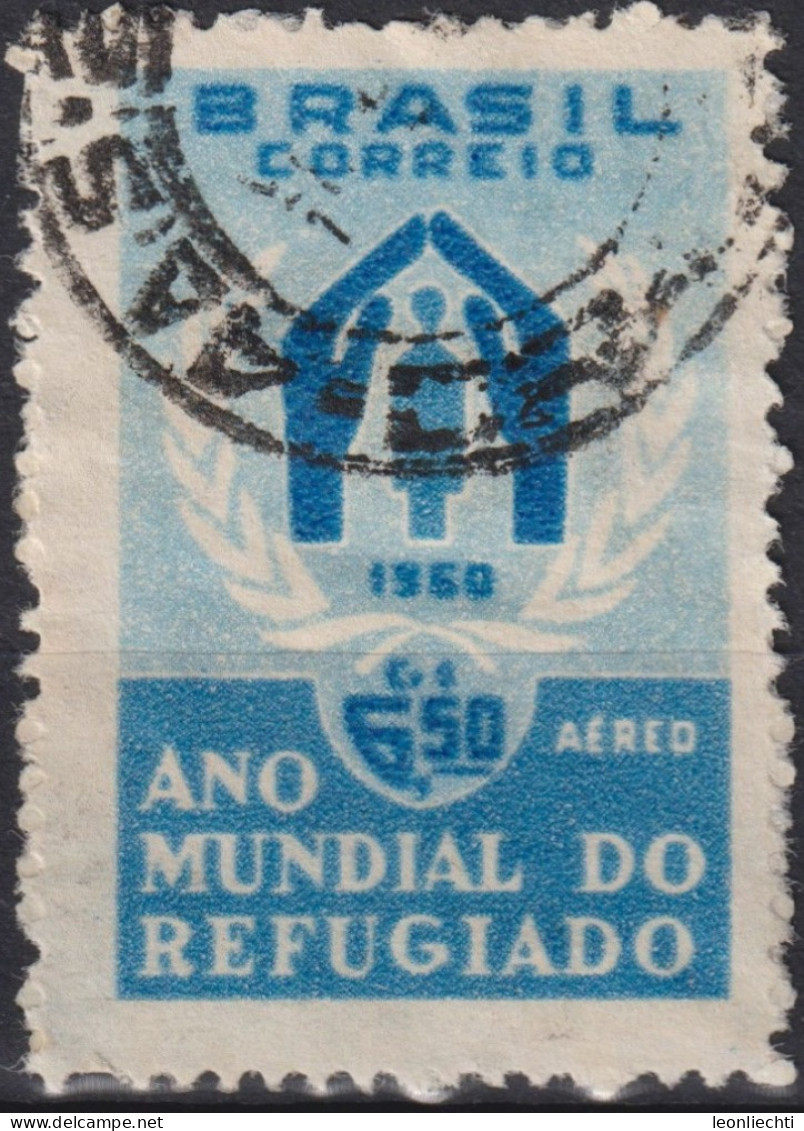 1960 Brasilien AEREO ° Mi:BR 977, Sn:BR C94, Yt:BR PA82, World Refugee Year - Gebraucht