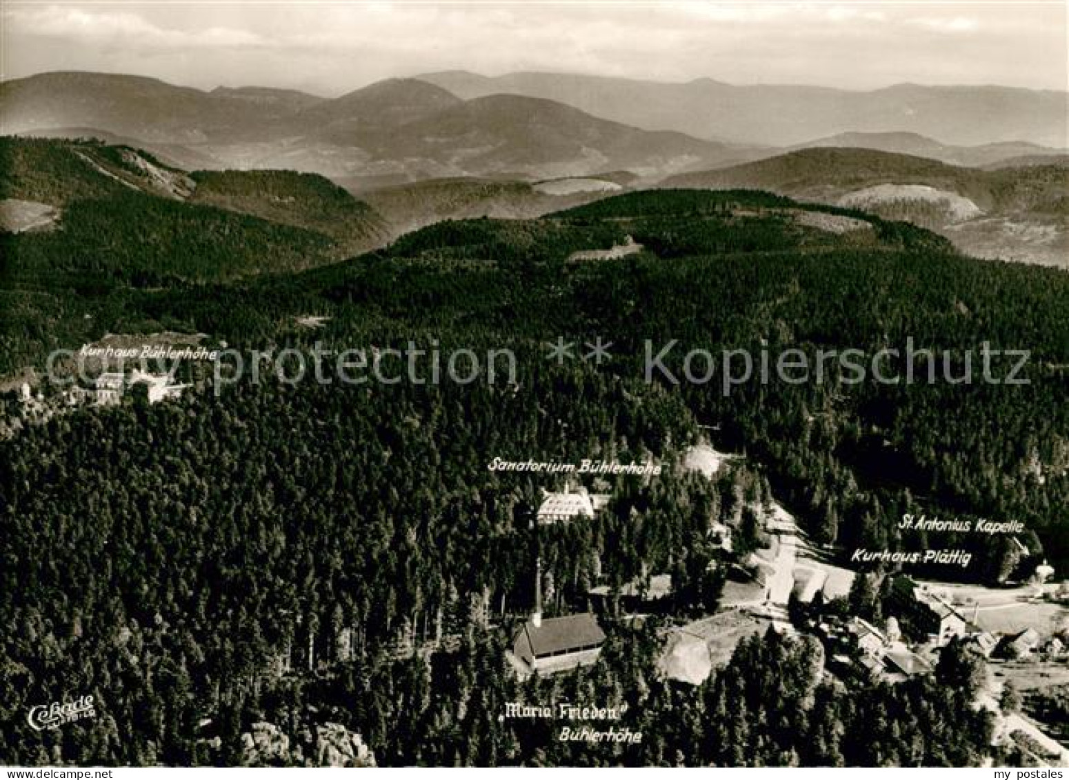 73036587 Buehl Baden Fliegeraufnahme Buehler Hoehe Maria Frieden Sanatorium Kurh - Buehl