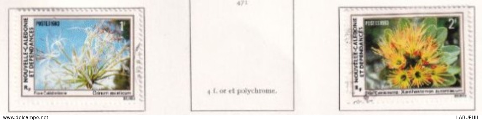 NOUVELLE CALEDONIE Dispersion D'une Collection Oblitéré Used  1983 Fleurs - Usados