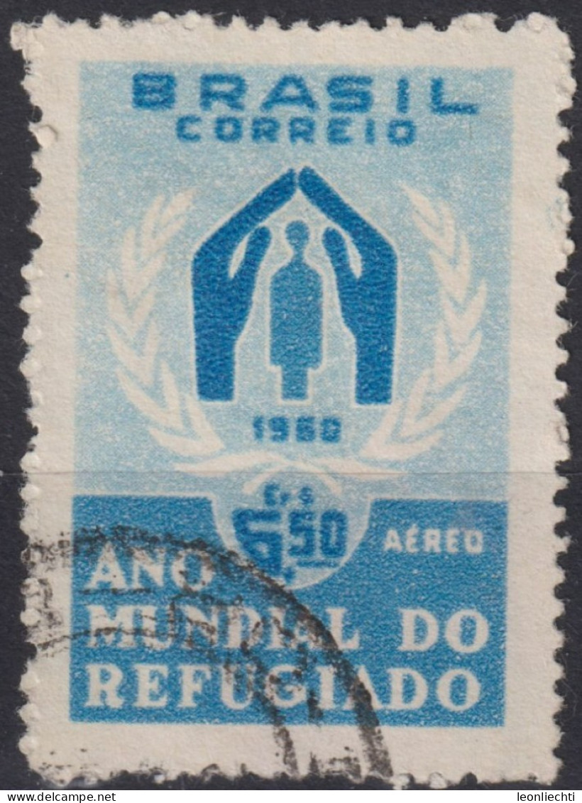 1960 Brasilien AEREO ° Mi:BR 977, Sn:BR C94, Yt:BR PA82, World Refugee Year - Used Stamps