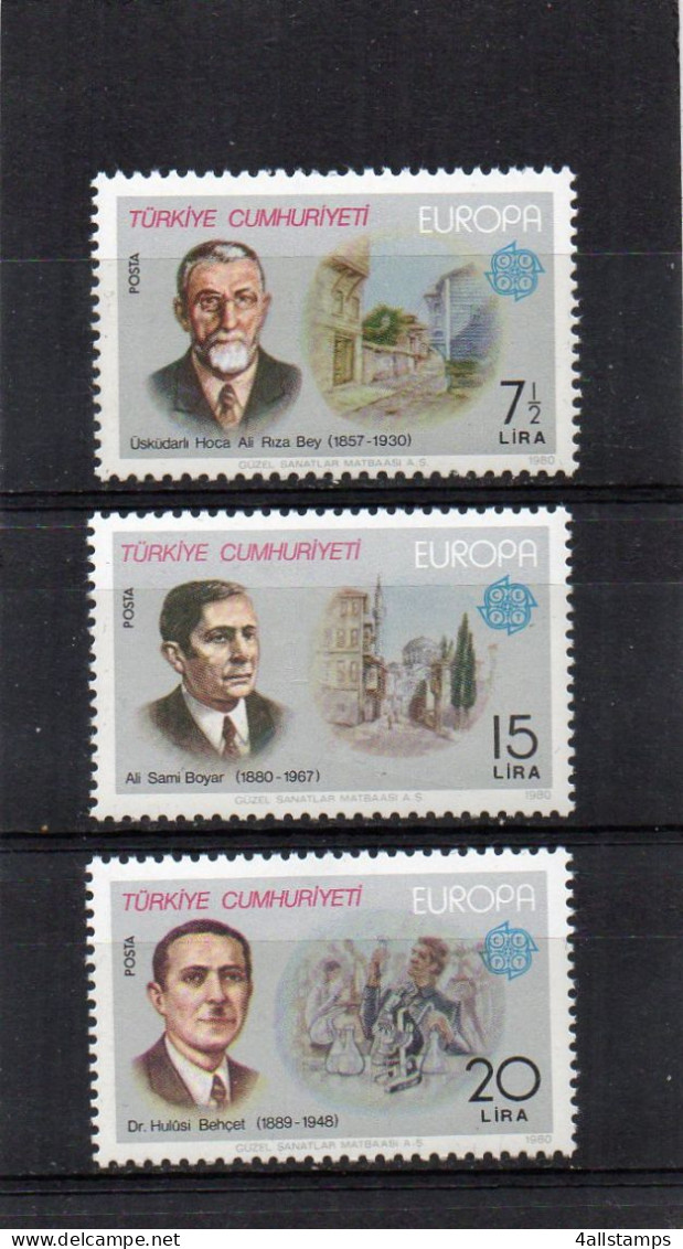 1980 Türkei MI N° 2510/2512 ** : MNH, Postfris, Postfrisch , Neuf Sans Charniere - 1980