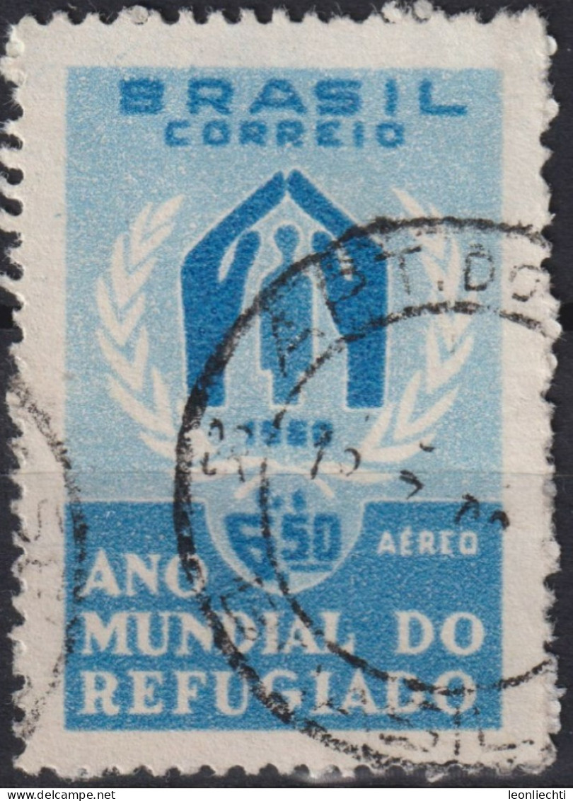 1960 Brasilien AEREO ° Mi:BR 977, Sn:BR C94, Yt:BR PA82, World Refugee Year - Luchtpost