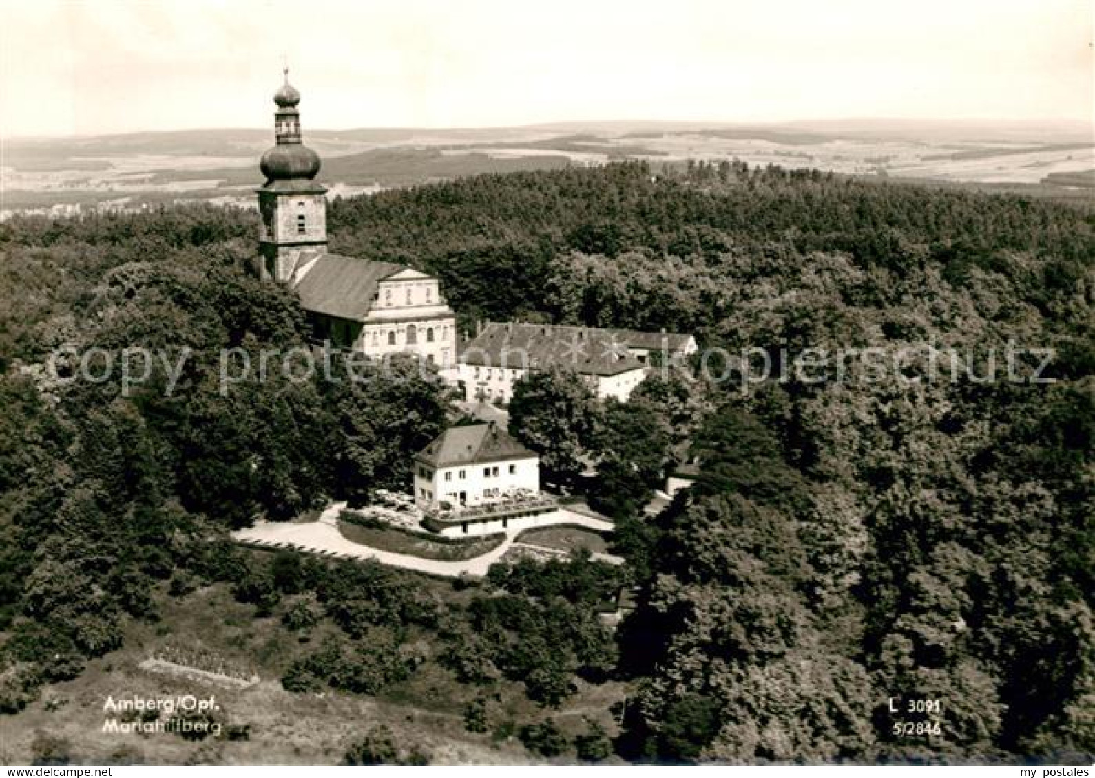 73036478 Amberg Oberpfalz Fliegeraufnahme Mariahilfberg Amberg - Amberg