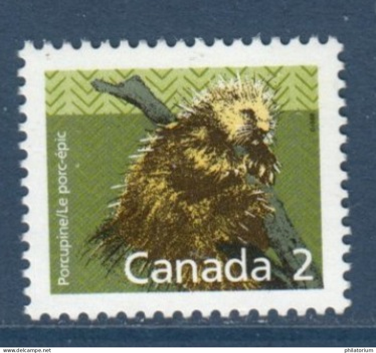 Canada, **, Yv 1065, Mi 1103 XA, SG 1262, Porc-épic D'Amérique (Erethizon Dorsatum), - Roedores