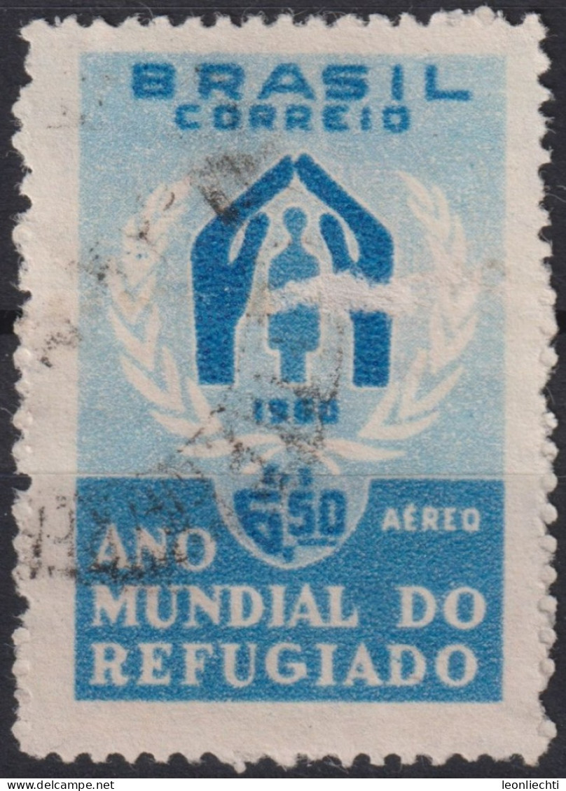 1960 Brasilien AEREO ° Mi:BR 977, Sn:BR C94, Yt:BR PA82, World Refugee Year - Poste Aérienne