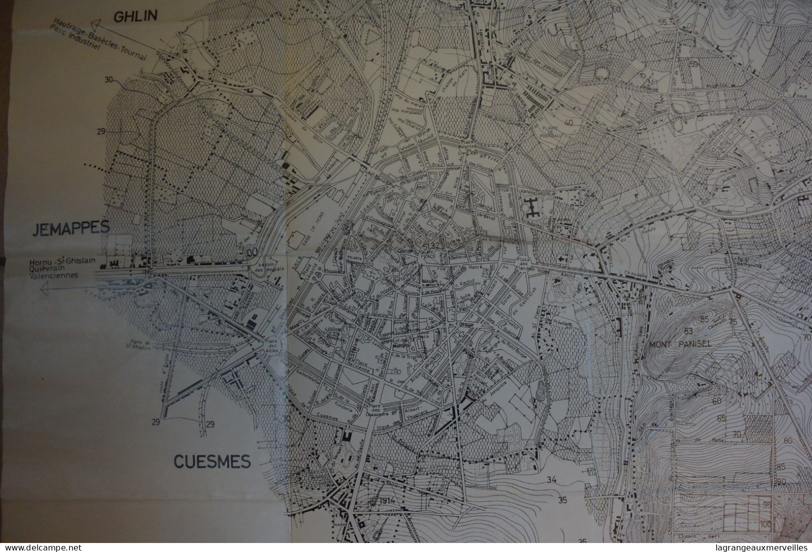 C69 Carte Belgique - Hainaut - Mons - 1/10.000. - Carte Militaire - Topographical Maps