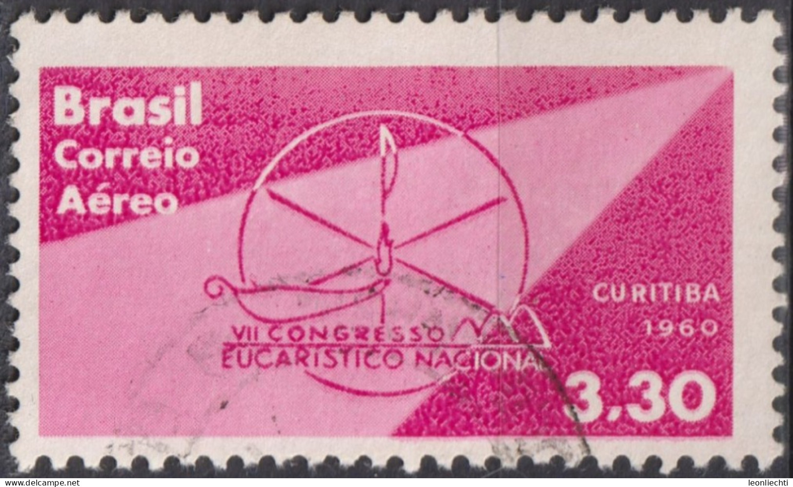 1960 Brasilien AEREO ° Mi:BR 983, Sn:BR C99, Yt:BR PA87, 7th Eucharistic Congress - Luchtpost