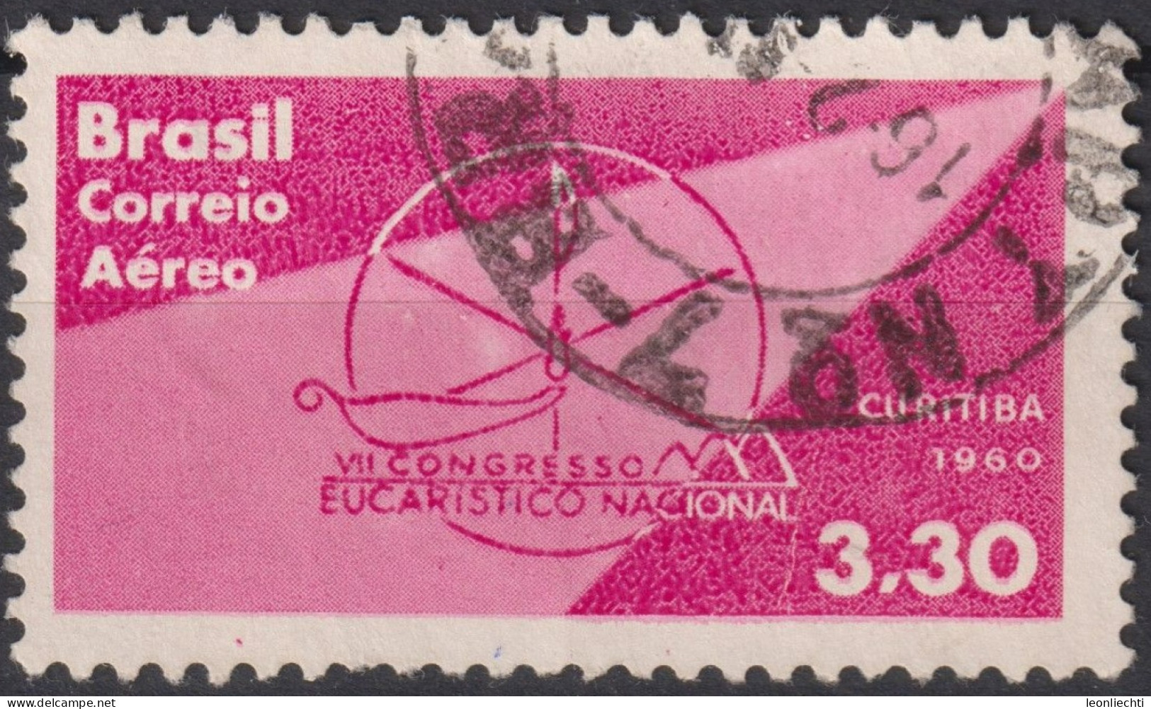 1960 Brasilien AEREO ° Mi:BR 983, Sn:BR C99, Yt:BR PA87, 7th Eucharistic Congress - Airmail