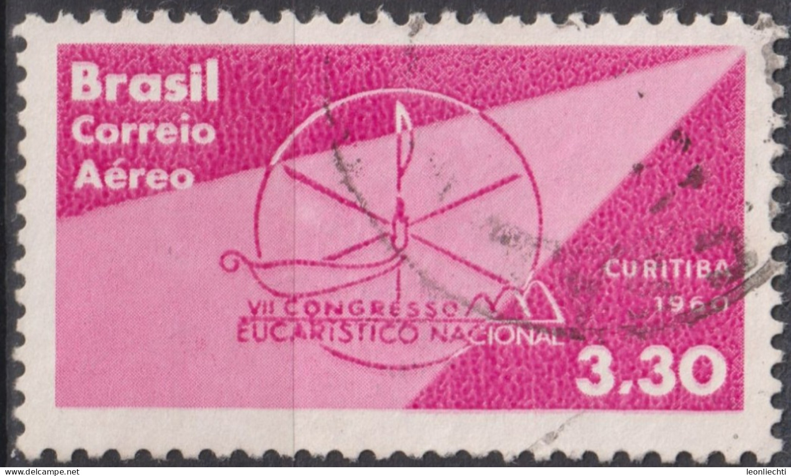 1960 Brasilien AEREO ° Mi:BR 983, Sn:BR C99, Yt:BR PA87, 7th Eucharistic Congress - Used Stamps