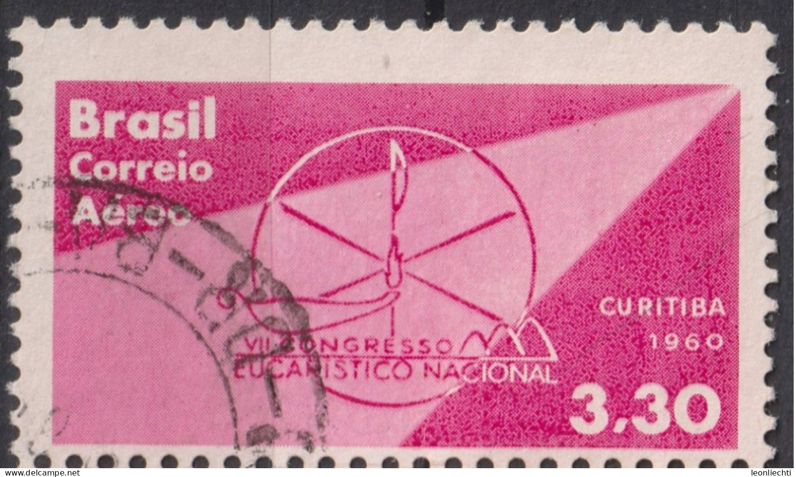 1960 Brasilien AEREO ° Mi:BR 983, Sn:BR C99, Yt:BR PA87, 7th Eucharistic Congress - Gebruikt