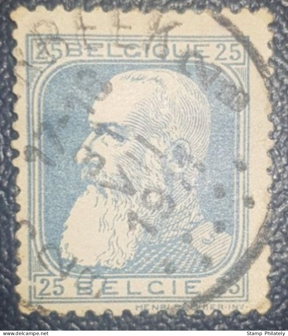 Belgium 25C King Leopold Used Stamp Classic - Other & Unclassified