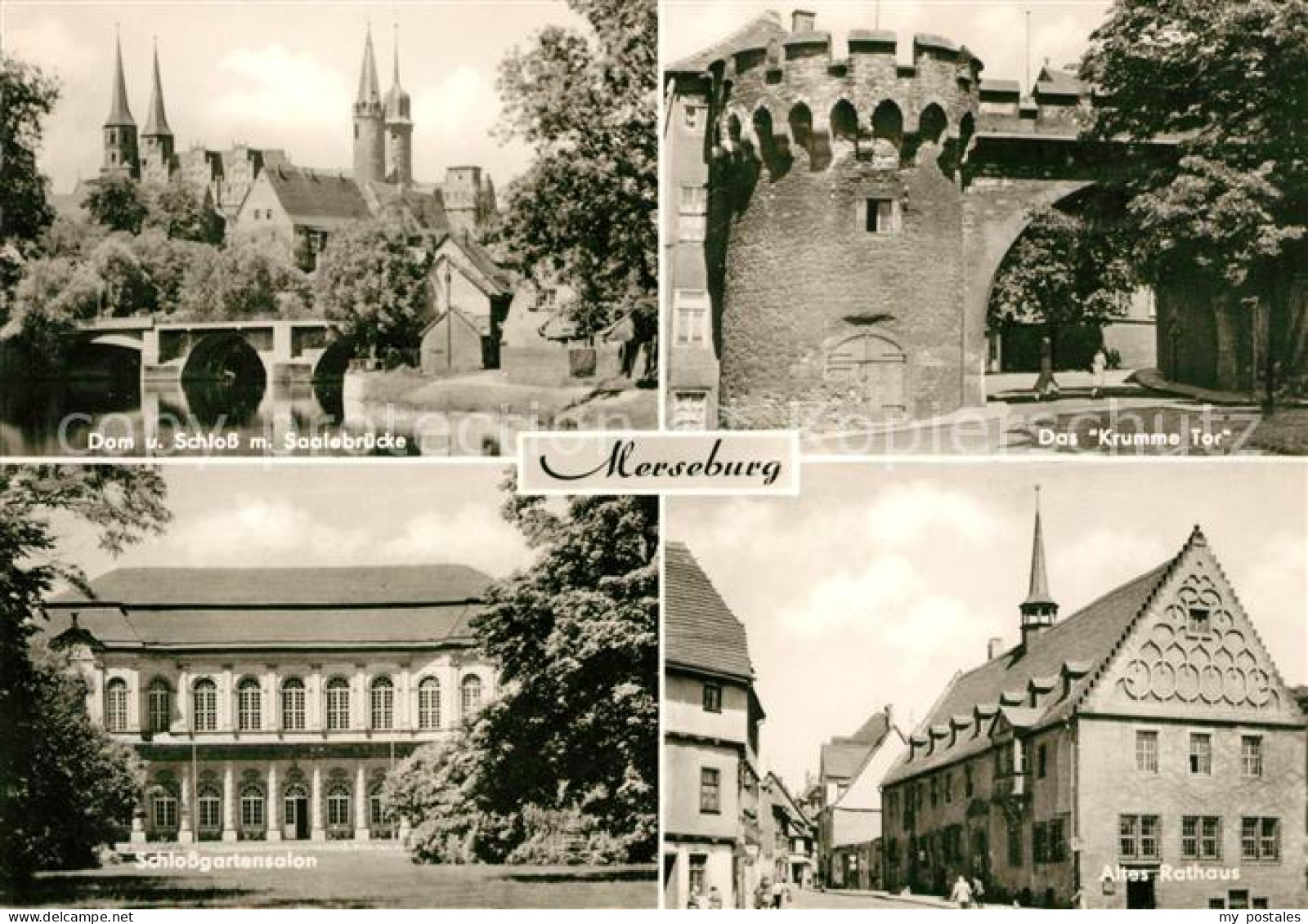 73034419 Merseburg Saale Dom Schloss Saalebruecke Das Krumme Tor Schlossgartensa - Merseburg