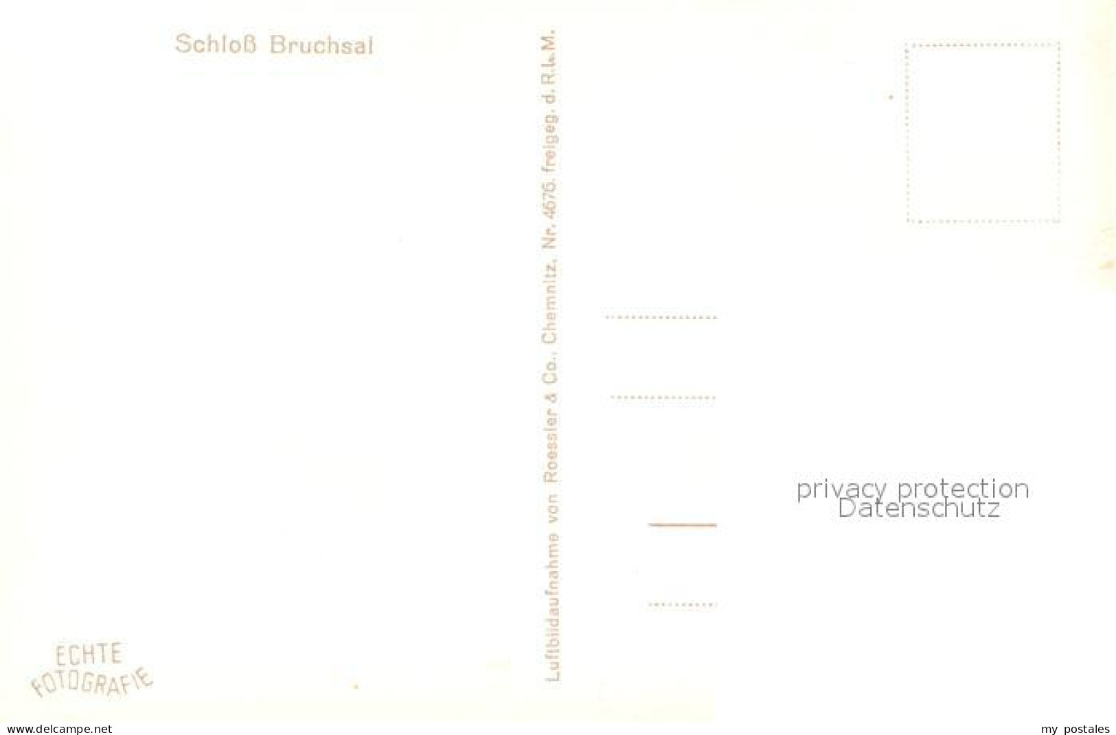 73034181 Bruchsal Fliegeraufnahme Schloss Bruchsal - Bruchsal