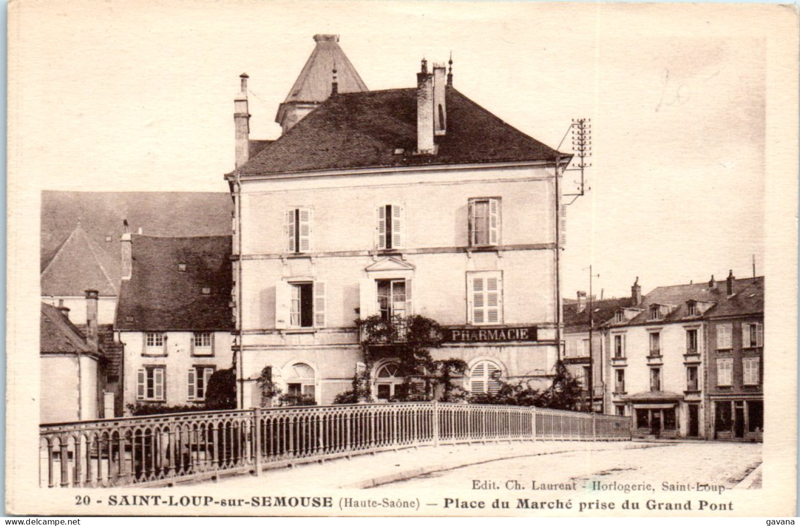 70 SAINT-LOUP-sur-SEMOUSE - Place Du Marché Prise Du Grand Pont  - Saint-Loup-sur-Semouse