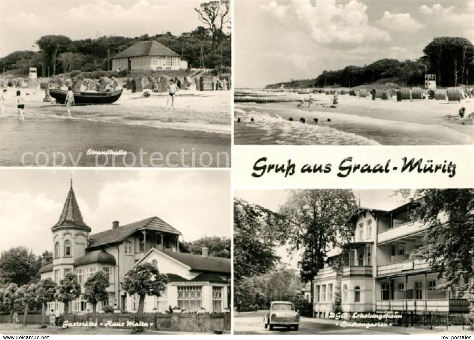 73034015 Graal-Mueritz Ostseebad Strandhalle Strand Gasthaus Haus Malta FDGB Erh - Graal-Müritz