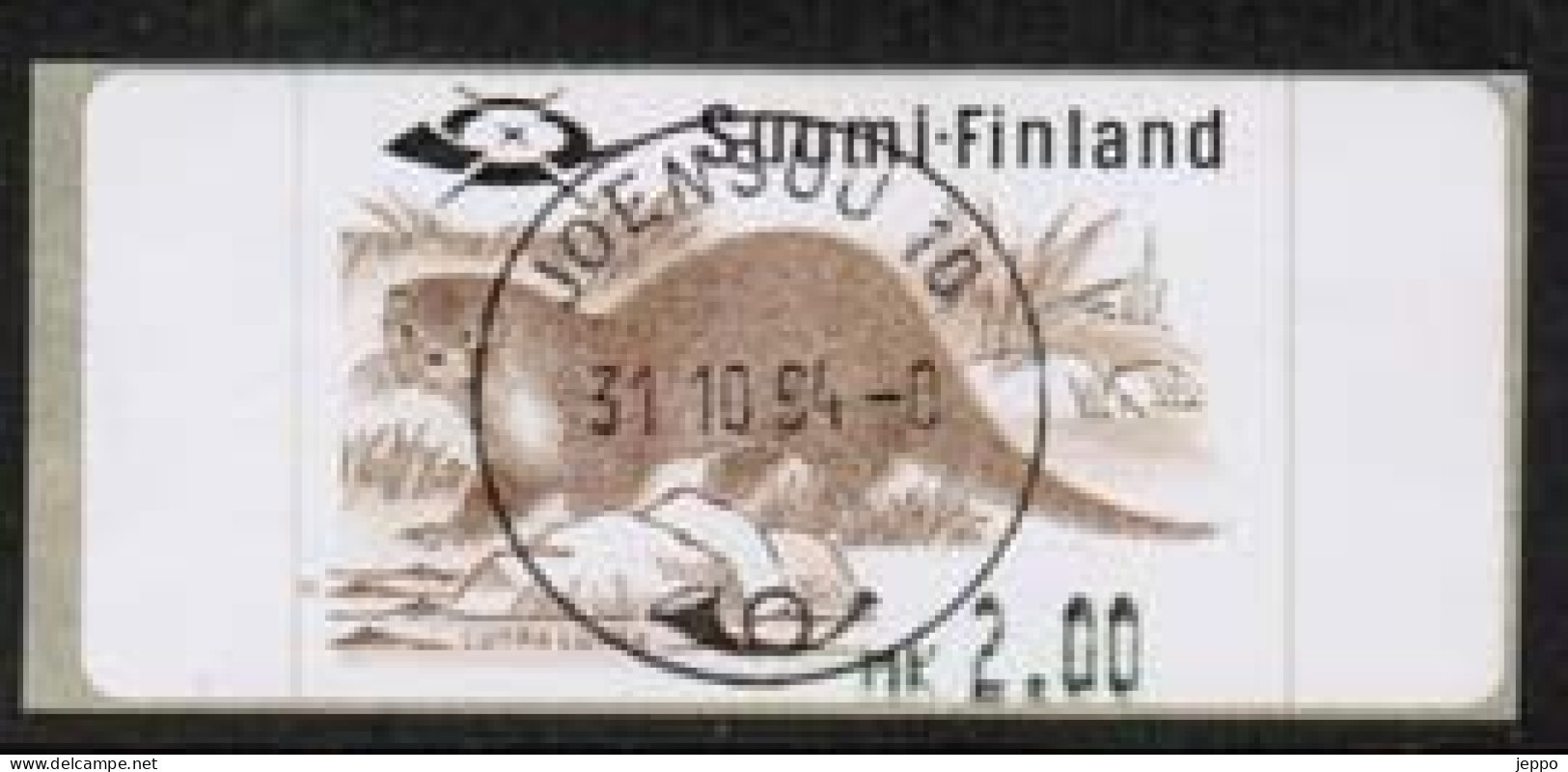 1994 Finland ATM Michel 24, Otter Fine Used. - Automatenmarken [ATM]