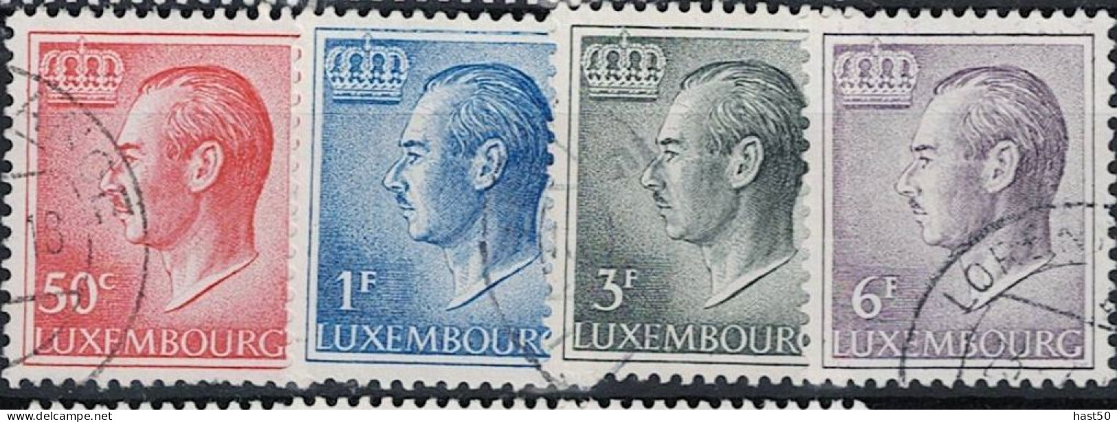 Luxemburg - Großherzog Jean "Typ Büste" (MiNr: 710/3x) 1965 - Gest Used Obl - Used Stamps
