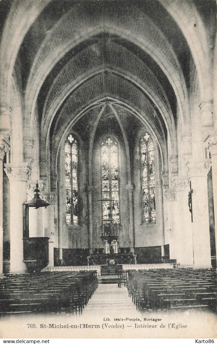 St Michel En L'herm * Intérieur De L'église Du Village - Saint Michel En L'Herm